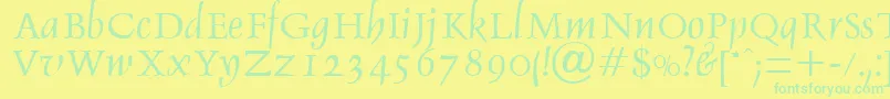 Lisätietoja DebdenRegularDb-fontista DebdenRegularDb-fontti – vihreät fontit keltaisella taustalla