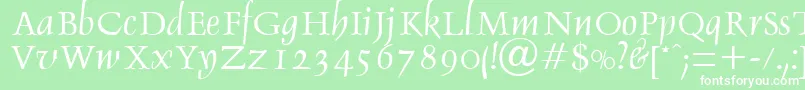 DebdenRegularDb Font – White Fonts on Green Background