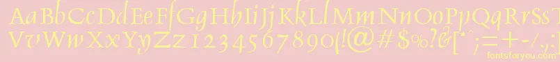 Más sobre la fuente DebdenRegularDb fuente DebdenRegularDb – Fuentes Amarillas Sobre Fondo Rosa