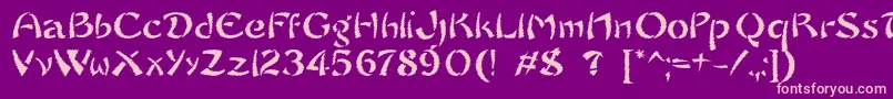 SayonaraTrashFree Font – Pink Fonts on Purple Background