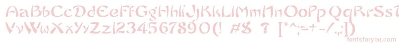 SayonaraTrashFree Font – Pink Fonts on White Background