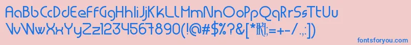 Шрифт MsdRegular – синие шрифты на розовом фоне
