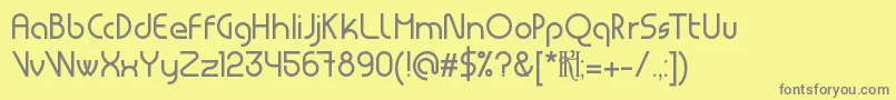 Шрифт MsdRegular – серые шрифты на жёлтом фоне
