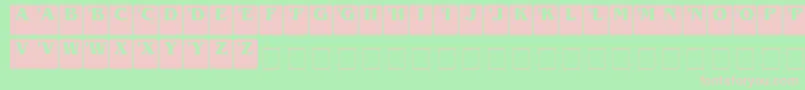 DropcapsSerif Font – Pink Fonts on Green Background