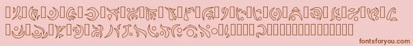 Navalar Font – Brown Fonts on Pink Background