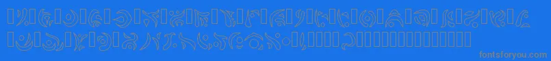 Navalar Font – Gray Fonts on Blue Background