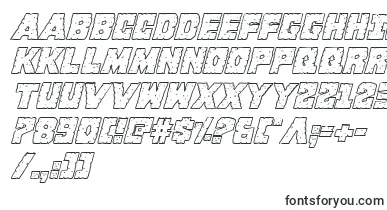 Kcommandoshadowital font – vector Fonts
