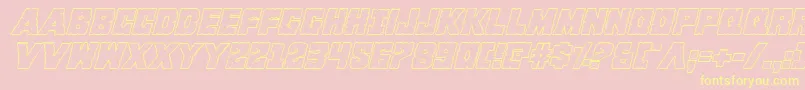 fuente Kcommandoshadowital – Fuentes Amarillas Sobre Fondo Rosa