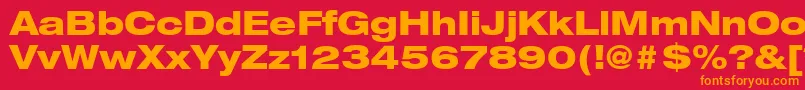 ContextRepriseBlackexpSsiNormal Font – Orange Fonts on Red Background
