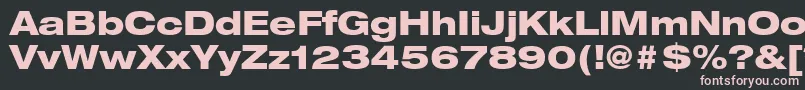 Шрифт ContextRepriseBlackexpSsiNormal – розовые шрифты на чёрном фоне