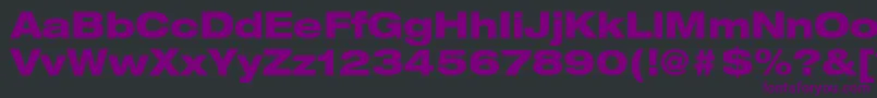 Шрифт ContextRepriseBlackexpSsiNormal – фиолетовые шрифты на чёрном фоне