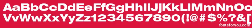 ContextRepriseBlackexpSsiNormal Font – White Fonts on Red Background