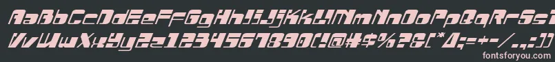 Drosselmeyerexpandital Font – Pink Fonts on Black Background
