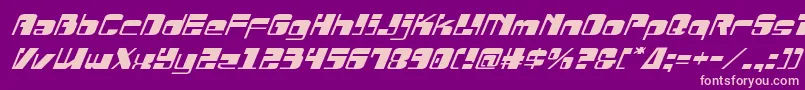 Drosselmeyerexpandital Font – Pink Fonts on Purple Background
