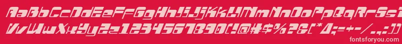 Drosselmeyerexpandital Font – Pink Fonts on Red Background