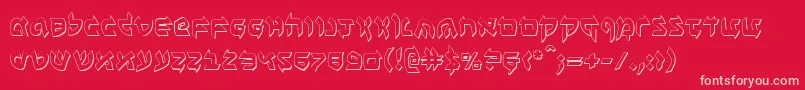 Ben Zion 3D Font – Pink Fonts on Red Background