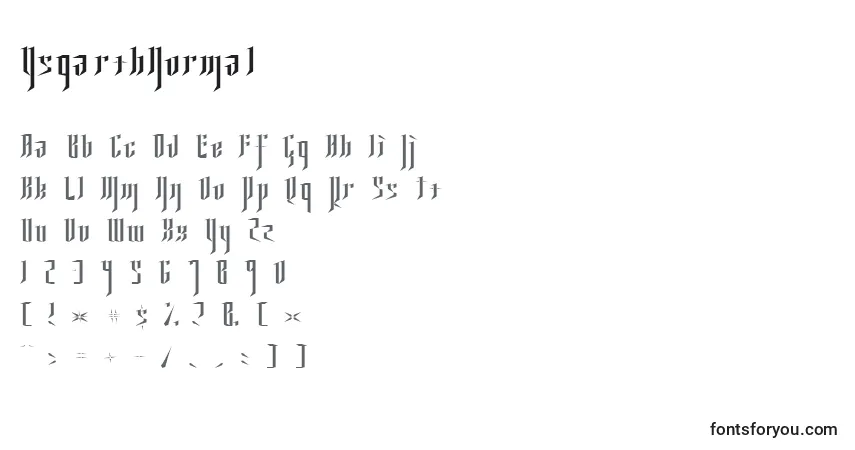 YsgarthNormal Font – alphabet, numbers, special characters