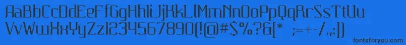 Carbona Font – Black Fonts on Blue Background