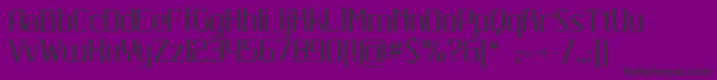 Carbona Font – Black Fonts on Purple Background