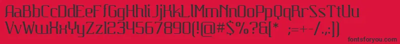 Carbona Font – Black Fonts on Red Background