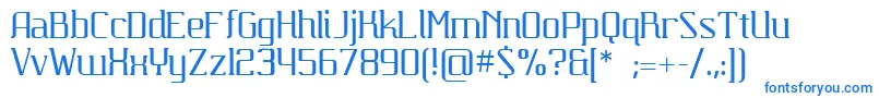 Шрифт Carbona – синие шрифты на белом фоне