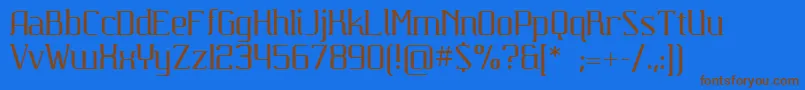 Шрифт Carbona – коричневые шрифты на синем фоне