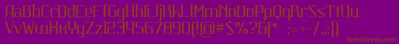 Шрифт Carbona – коричневые шрифты на фиолетовом фоне