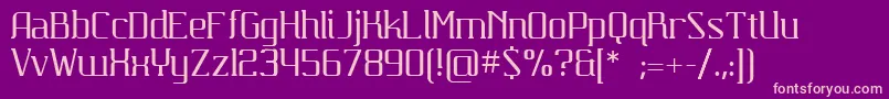 Carbona Font – Pink Fonts on Purple Background