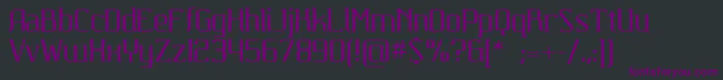 Шрифт Carbona – фиолетовые шрифты на чёрном фоне