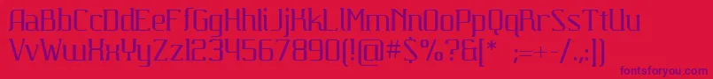 Шрифт Carbona – фиолетовые шрифты на красном фоне
