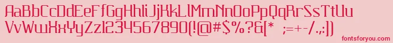 Carbona Font – Red Fonts on Pink Background