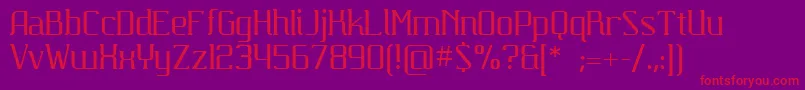 Carbona Font – Red Fonts on Purple Background