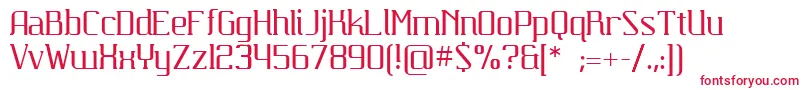 Шрифт Carbona – красные шрифты на белом фоне