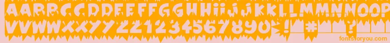 En savoir plus sur la police ExtraSalesBlank Police ExtraSalesBlank – polices orange sur fond rose