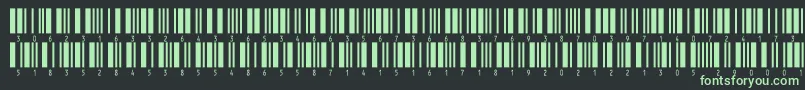 Шрифт V300012 – зелёные шрифты на чёрном фоне