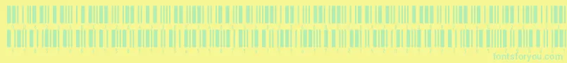 V300012 Font – Green Fonts on Yellow Background