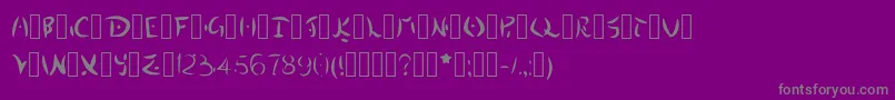 DestinyIsland Font – Gray Fonts on Purple Background