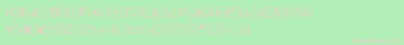 DestinyIsland Font – Pink Fonts on Green Background