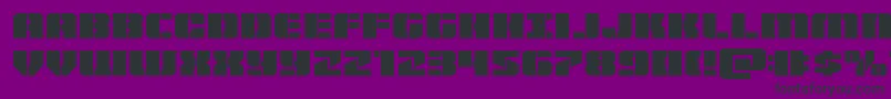 Warpthrusterexpand Font – Black Fonts on Purple Background