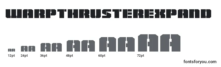 Warpthrusterexpand Font Sizes