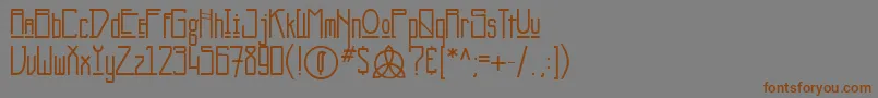 Kashner Font – Brown Fonts on Gray Background