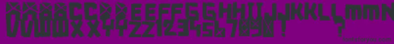 FontBreakdown Font – Black Fonts on Purple Background