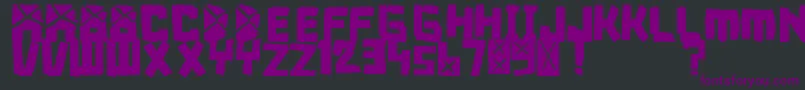 FontBreakdown Font – Purple Fonts on Black Background