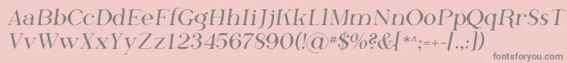 PhosphorusFluoride Font – Gray Fonts on Pink Background