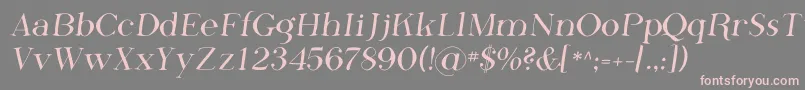 PhosphorusFluoride Font – Pink Fonts on Gray Background