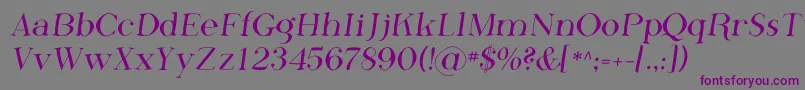 PhosphorusFluoride Font – Purple Fonts on Gray Background