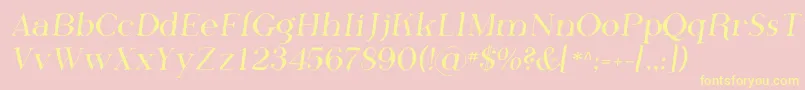 PhosphorusFluoride Font – Yellow Fonts on Pink Background