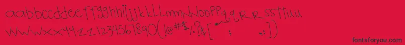 MtfNotebook Font – Black Fonts on Red Background