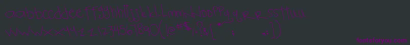MtfNotebook Font – Purple Fonts on Black Background