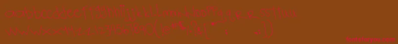 MtfNotebook Font – Red Fonts on Brown Background